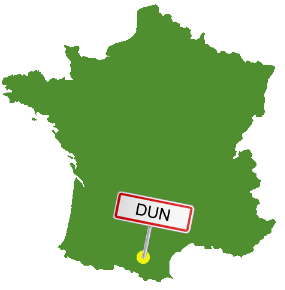Localisation du gite en France